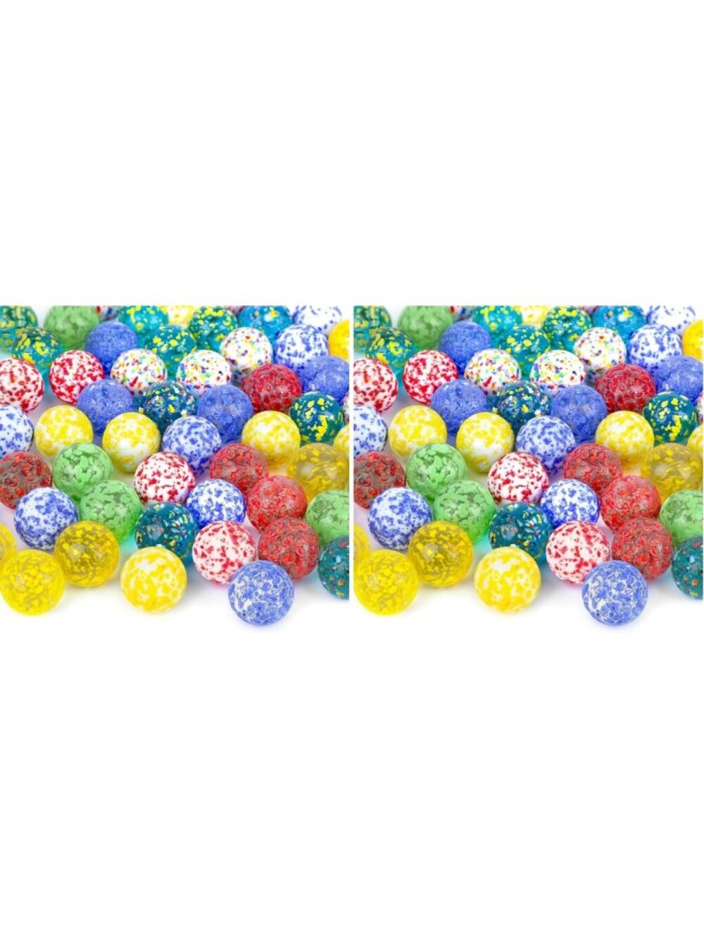 Assorted Color Glass Marbles for Vase Fillers & Aquarium Decor - 60PCS, 5/8